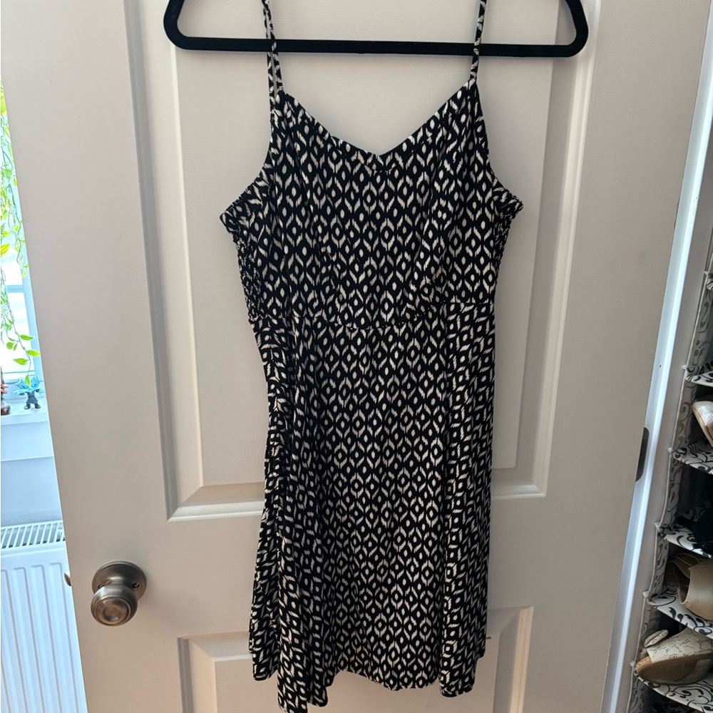 Black and White Skater Dress